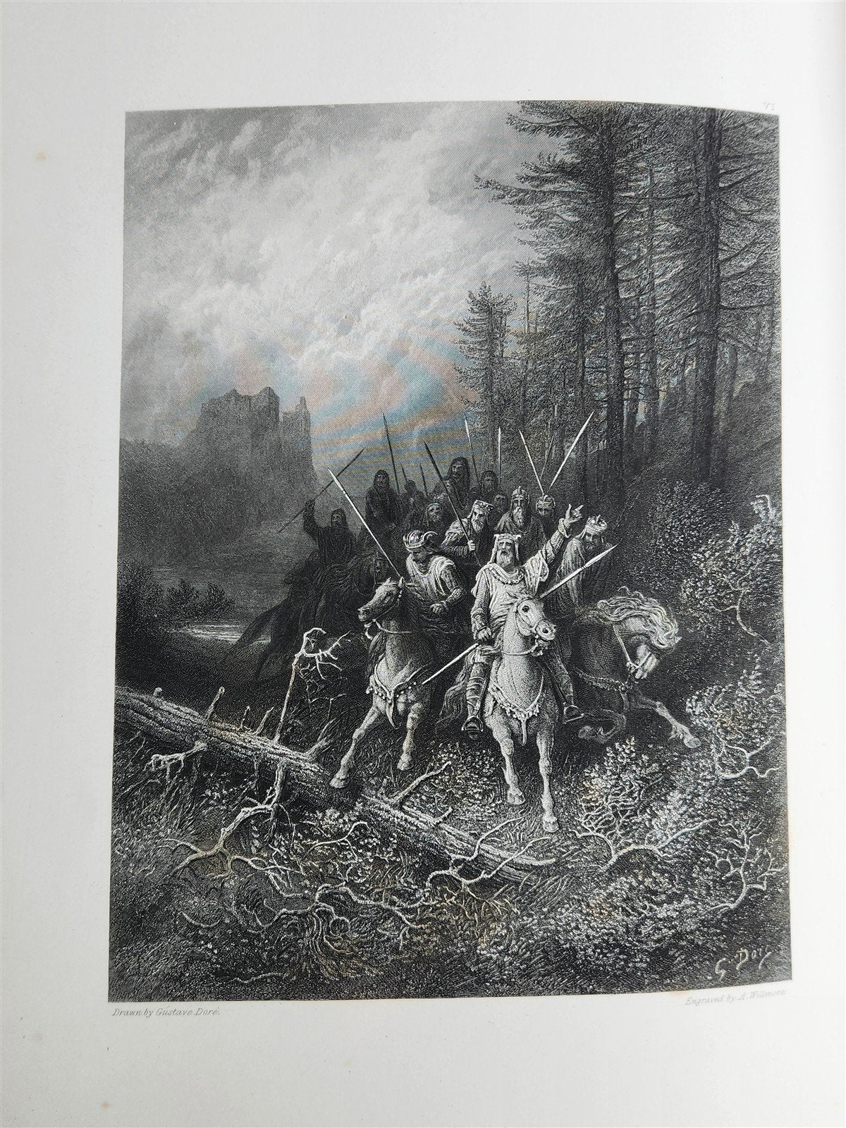 1867 VIVIEN by ALFRED TENNYSON ILLUSTRATED by GUSTAVE DORE antique FOLIO poetry