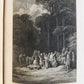 1867 VIVIEN by ALFRED TENNYSON ILLUSTRATED by GUSTAVE DORE antique FOLIO poetry