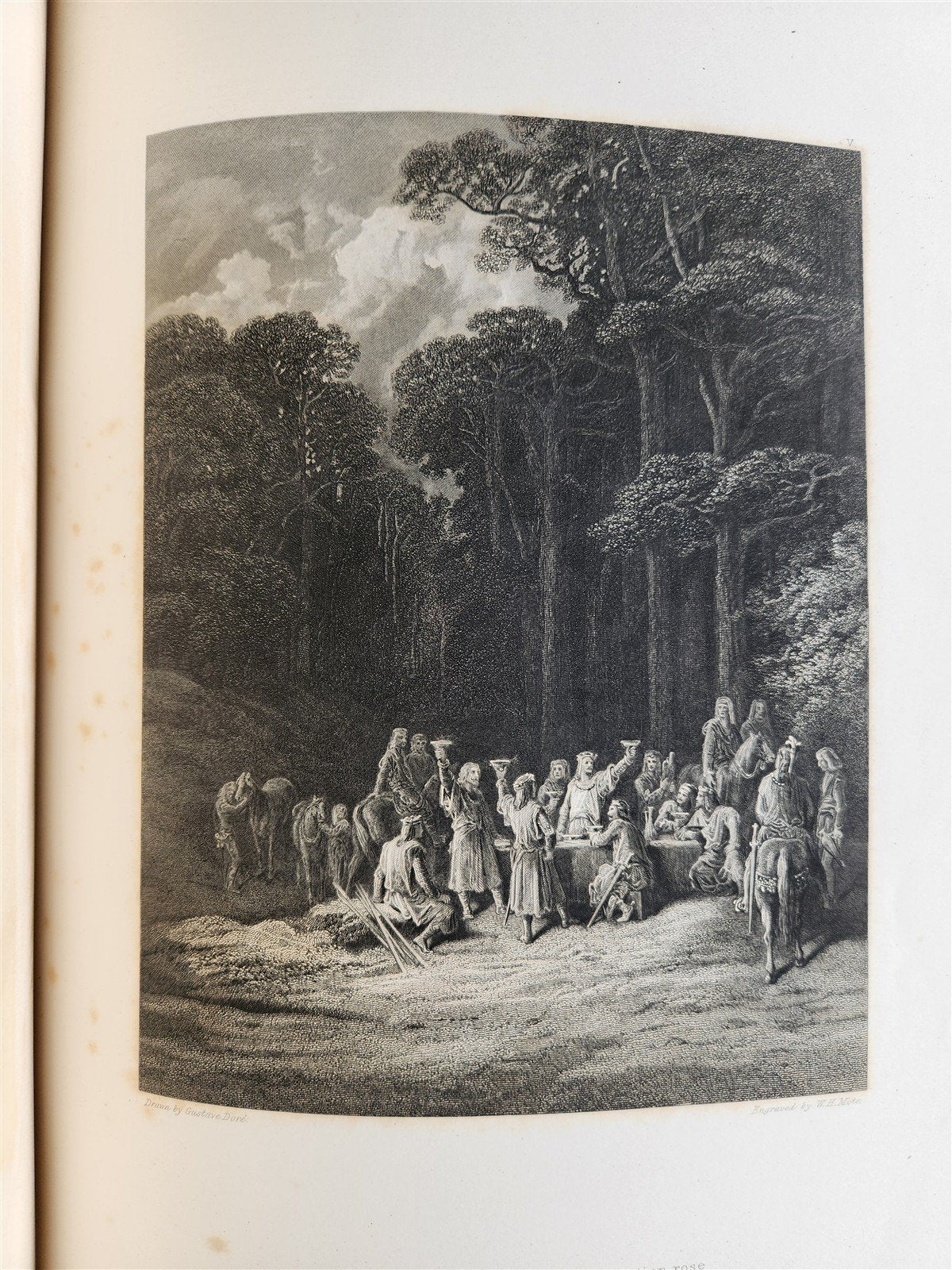 1867 VIVIEN by ALFRED TENNYSON ILLUSTRATED by GUSTAVE DORE antique FOLIO poetry