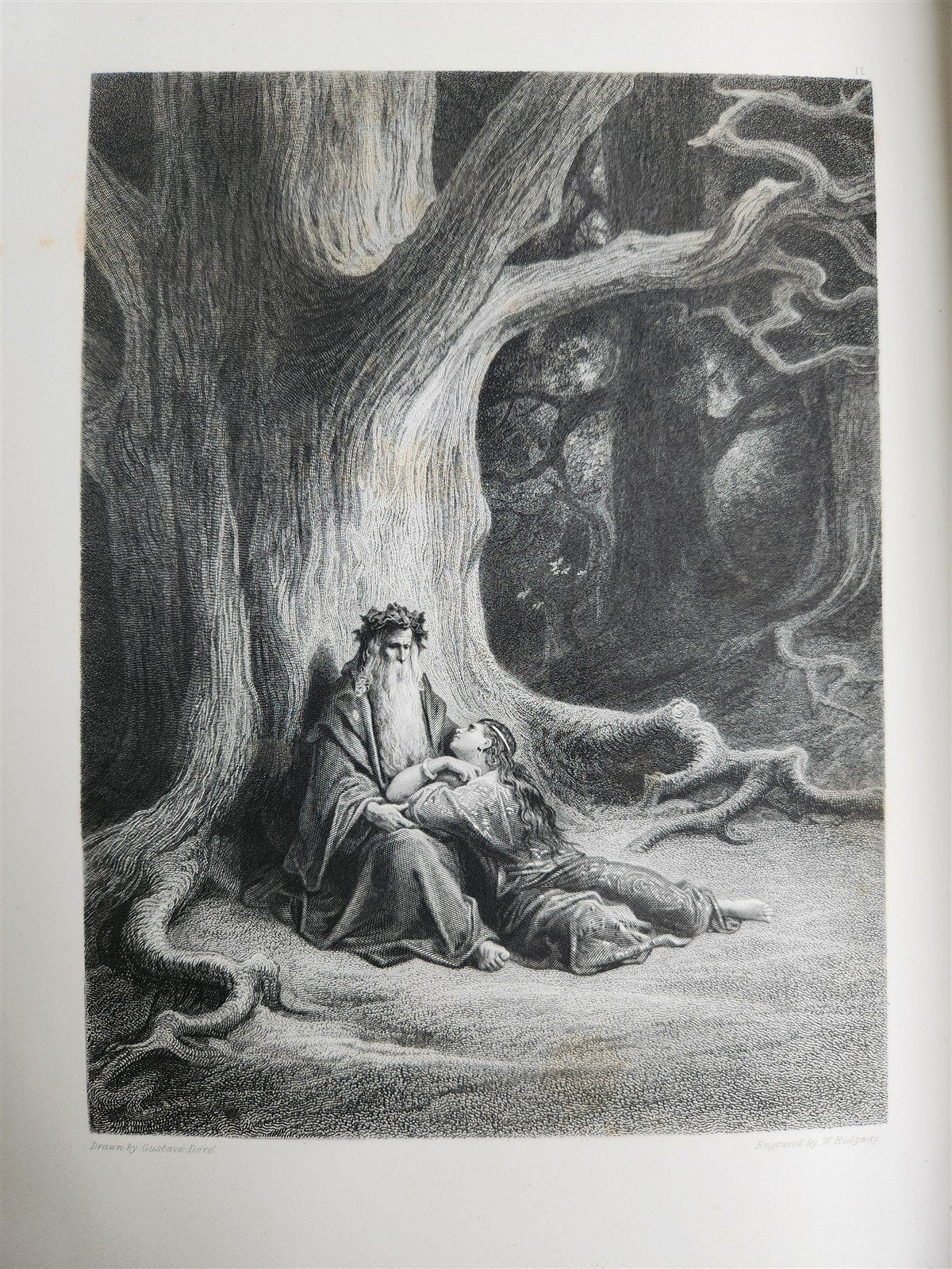 1867 VIVIEN by ALFRED TENNYSON ILLUSTRATED by GUSTAVE DORE antique FOLIO poetry