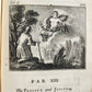 1741 Fables in English and French Verse by Gabriel Faerno ANTIQUE illustrated