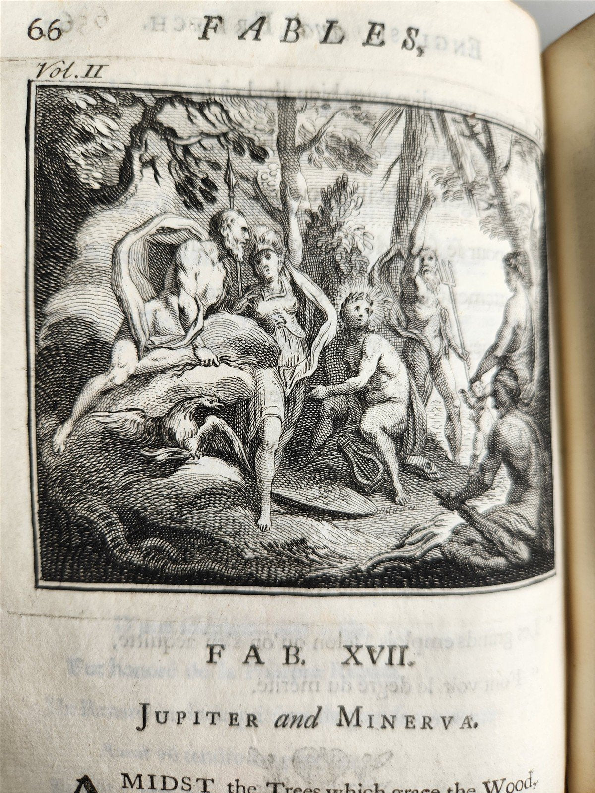 1741 Fables in English and French Verse by Gabriel Faerno ANTIQUE illustrated