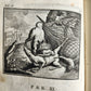 1741 Fables in English and French Verse by Gabriel Faerno ANTIQUE illustrated
