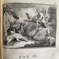 1741 Fables in English and French Verse by Gabriel Faerno ANTIQUE illustrated