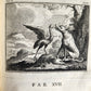 1741 Fables in English and French Verse by Gabriel Faerno ANTIQUE illustrated