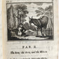1741 Fables in English and French Verse by Gabriel Faerno ANTIQUE illustrated