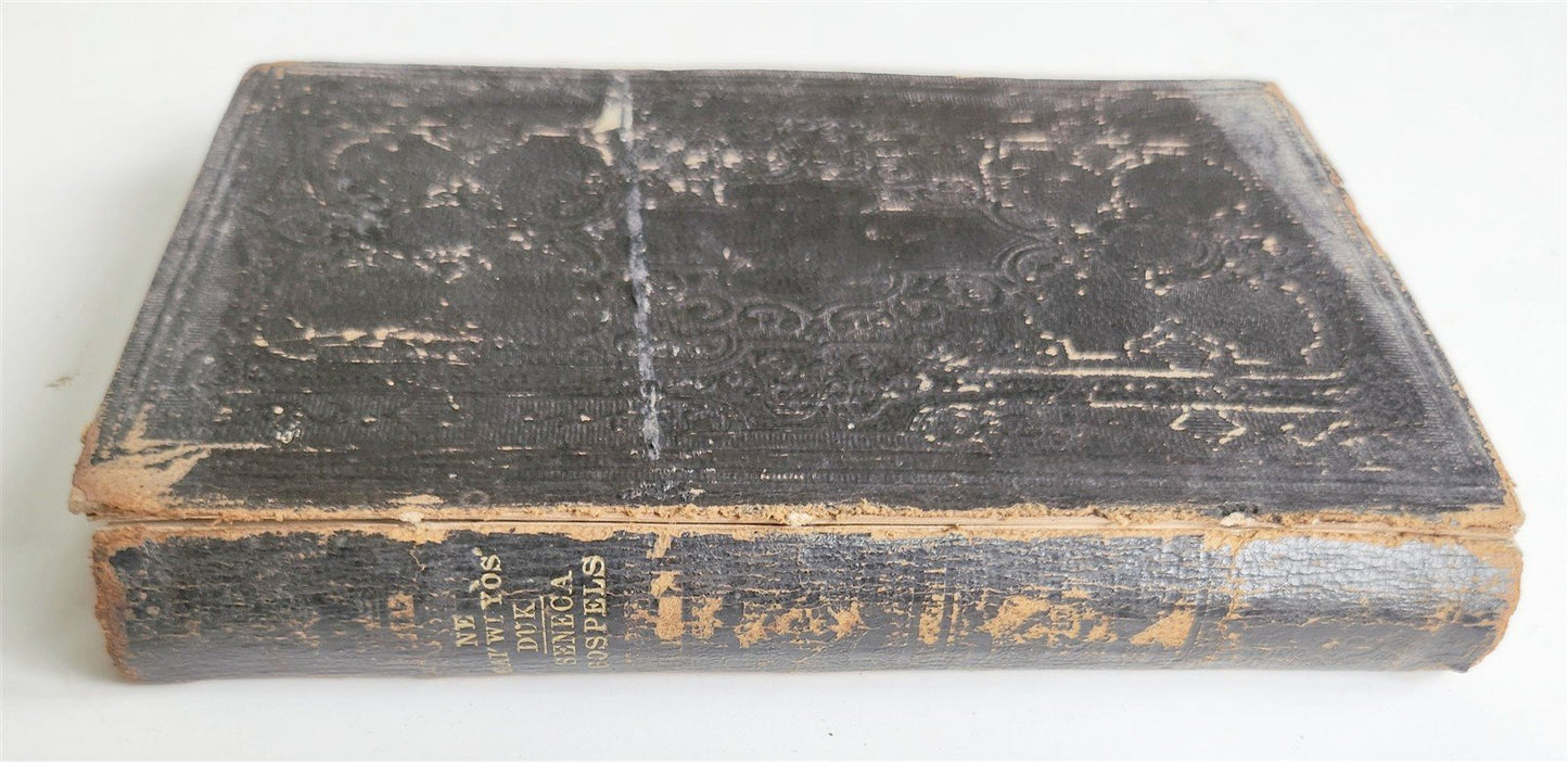 1878 NATIVE AMERICAN BIBLE Four Gospels in the Seneca Language ANTIQUE rare