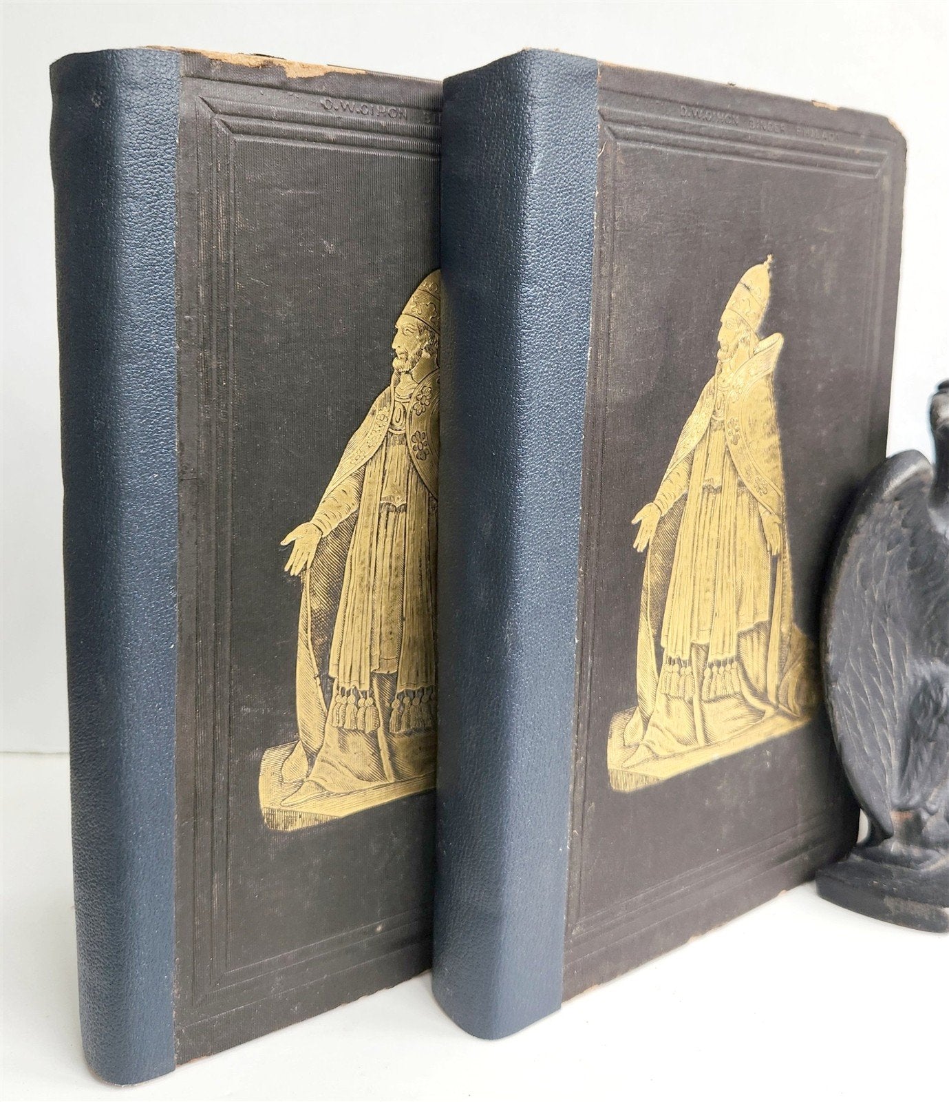 1847 PUBLIC & PRIVATE HISTORY of POPES of ROME illustrated ANTIQUE in English