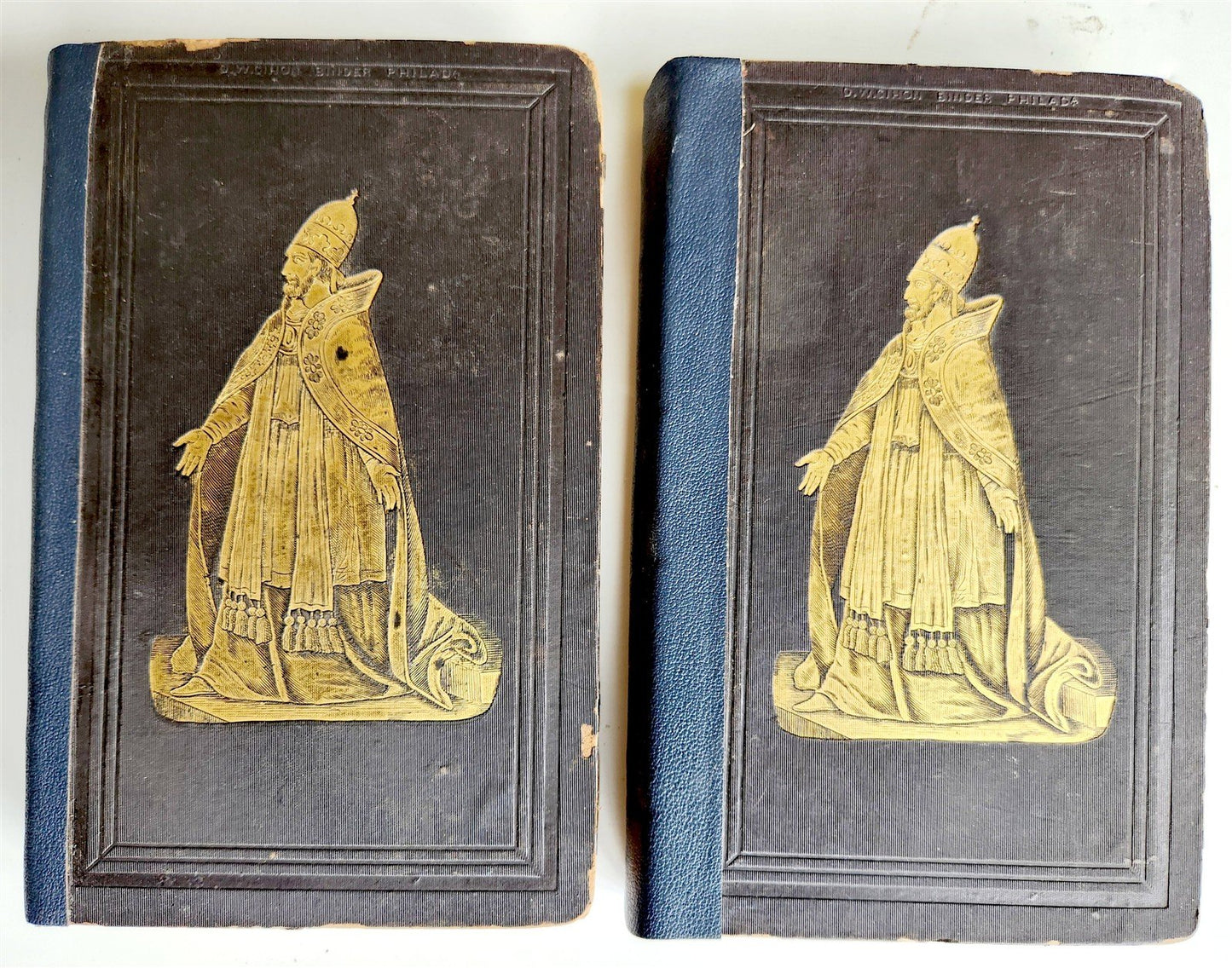 1847 PUBLIC & PRIVATE HISTORY of POPES of ROME illustrated ANTIQUE in English