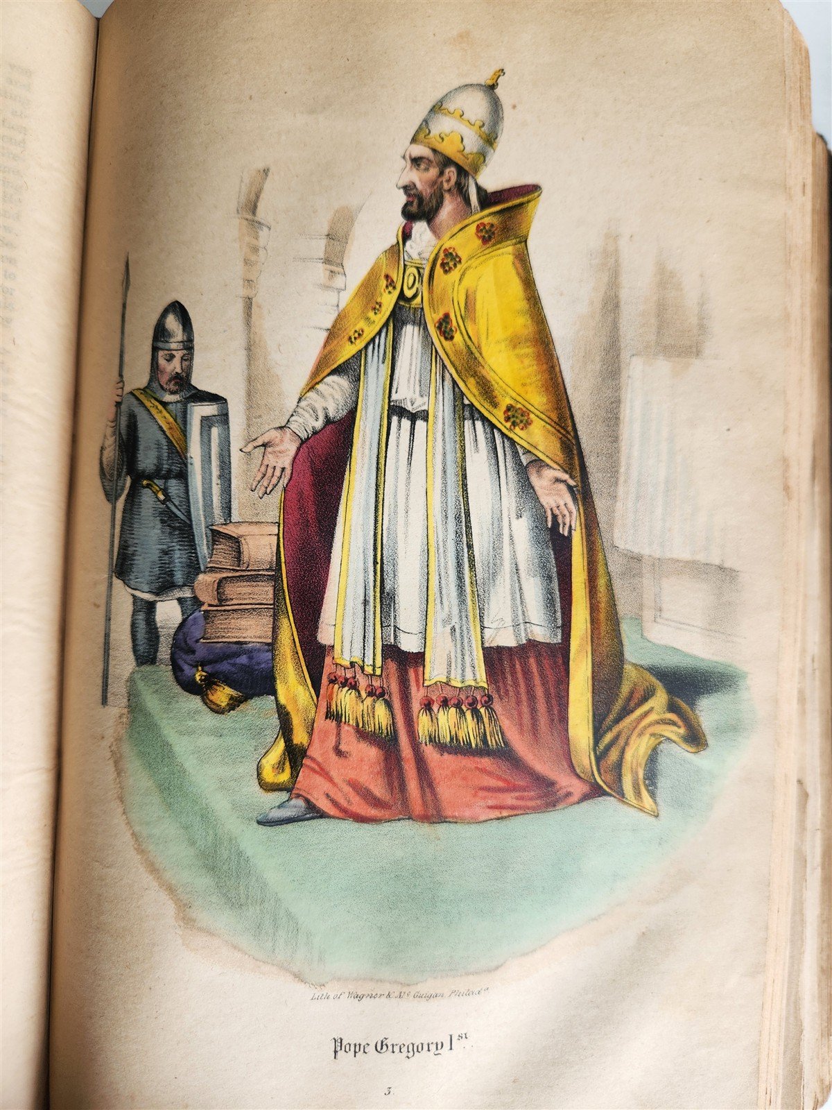 1847 PUBLIC & PRIVATE HISTORY of POPES of ROME illustrated ANTIQUE in English