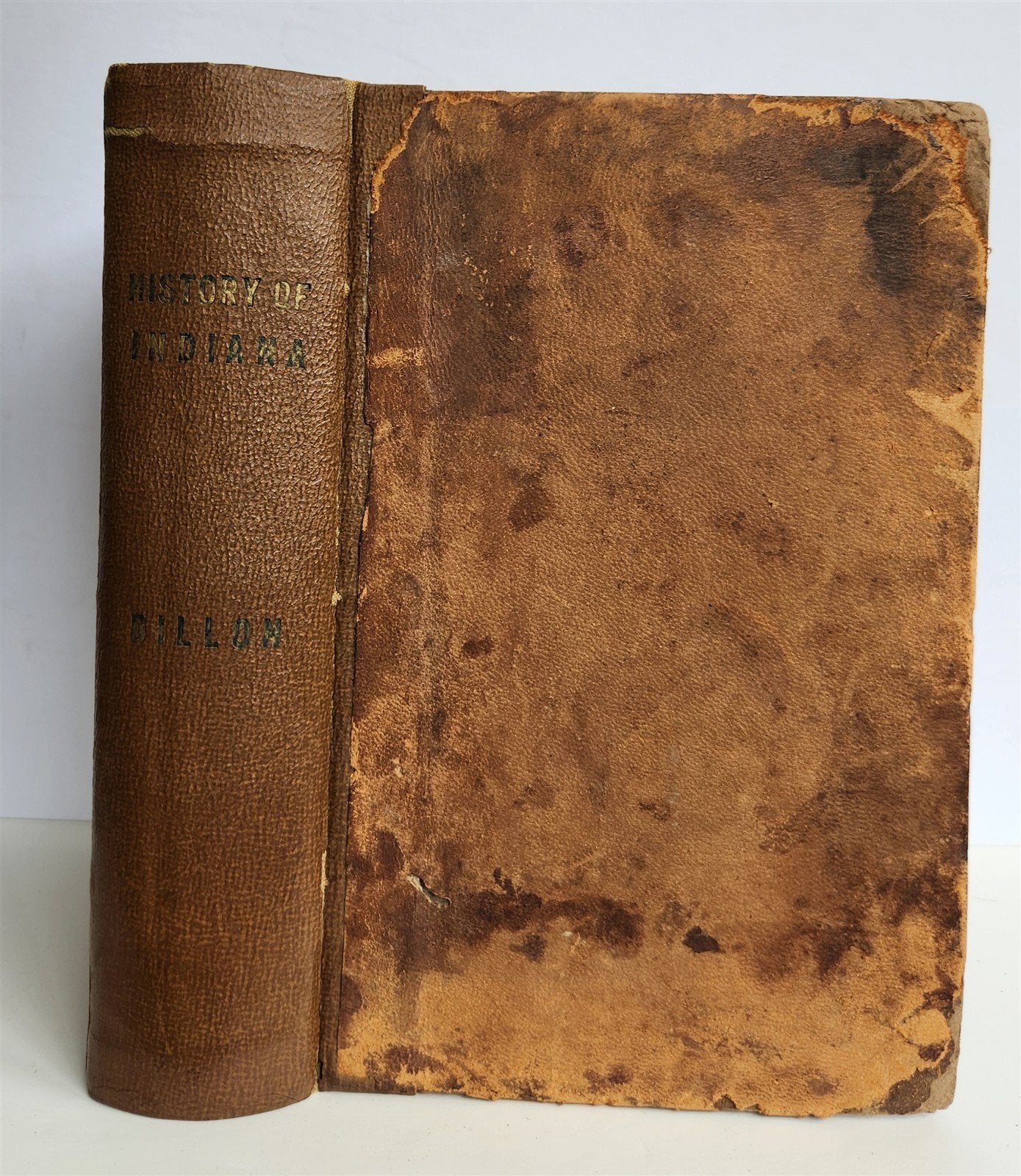 1859 HISTORY of INDIANA by JOHN DILLON illustrated ANTIQUE w/ MAPS