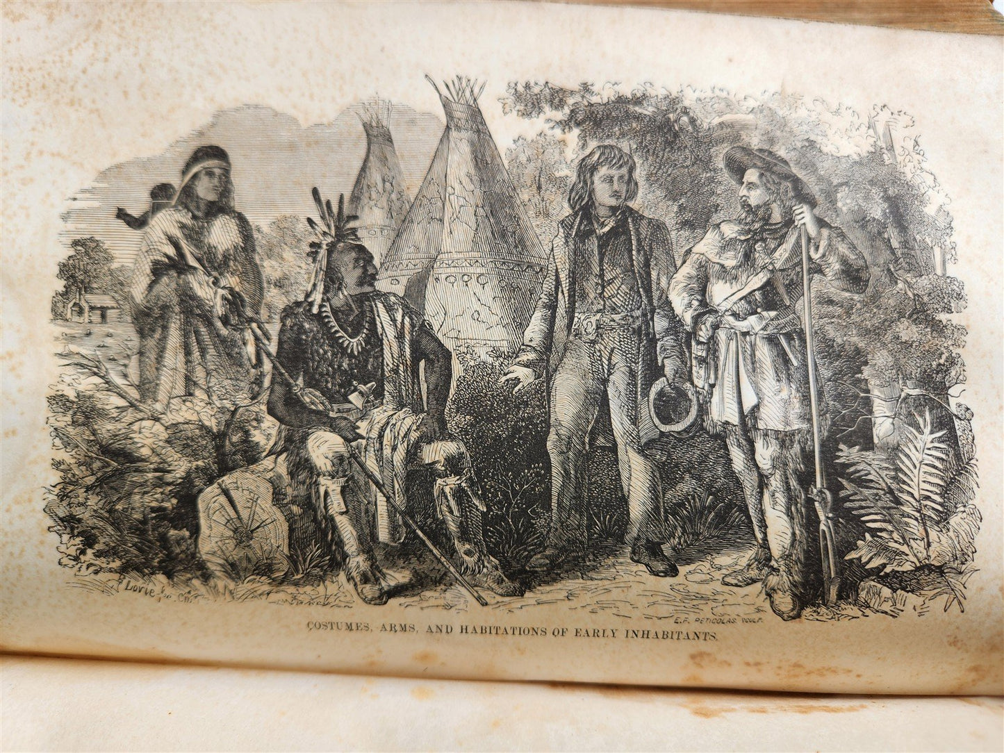 1859 HISTORY of INDIANA by JOHN DILLON illustrated ANTIQUE w/ MAPS