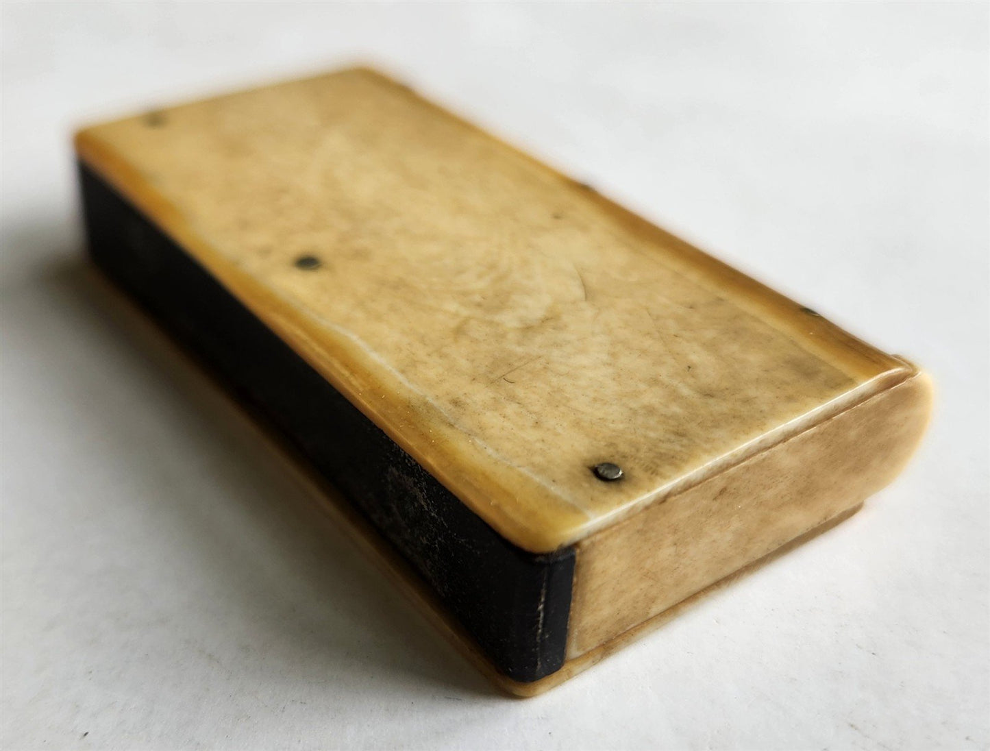 MINIATURE BOOK SHAPE MATCH CASE ANTIQUE