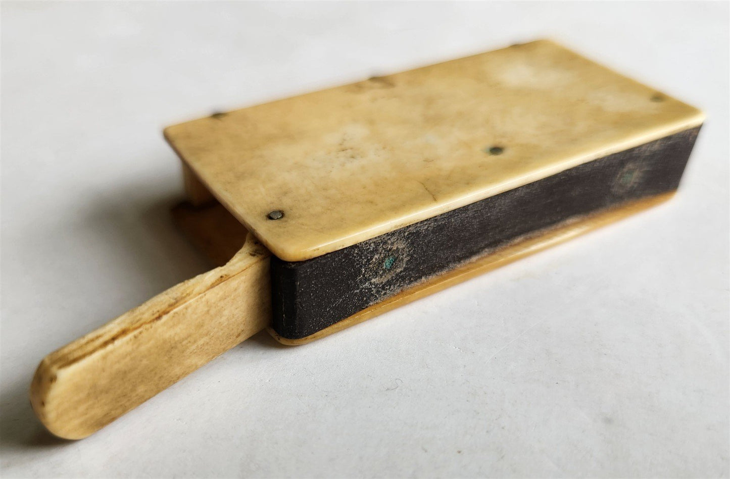 MINIATURE BOOK SHAPE MATCH CASE ANTIQUE