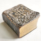 1890s MINIATURE BIBLE in ENGLISH w/ SILVER COVER ANTIQUE