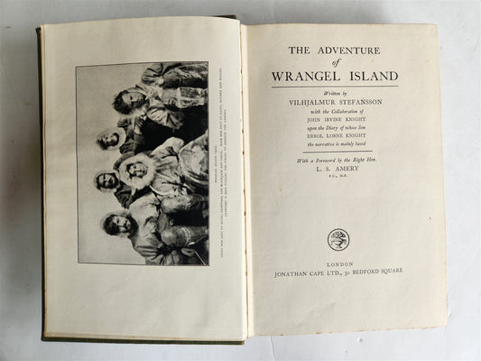 1926 THE ADVENTURE of WRANGEL ISLAND illustrated ANTIQUE