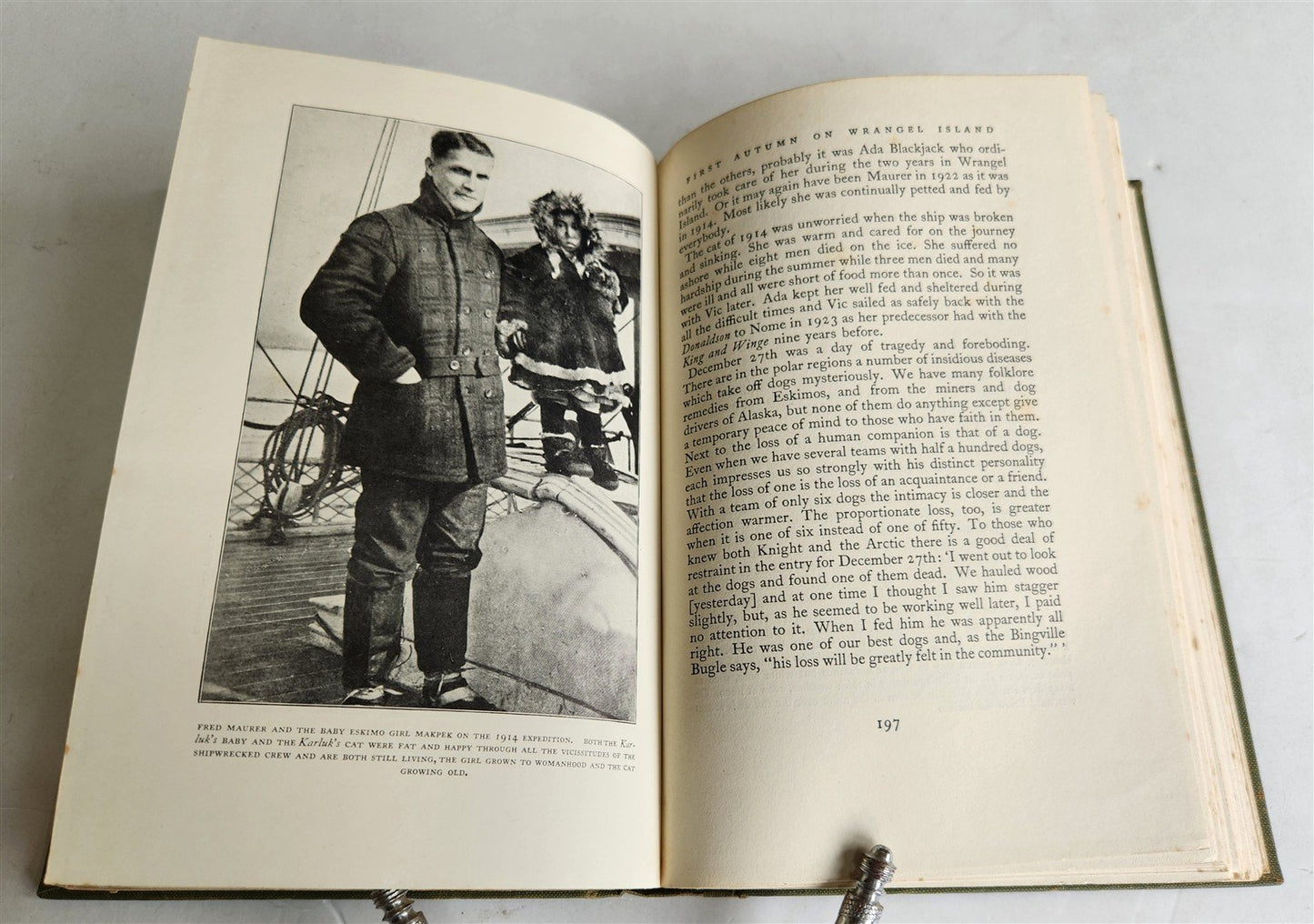 1926 THE ADVENTURE of WRANGEL ISLAND illustrated ANTIQUE