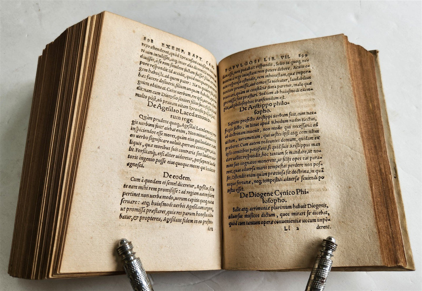 1567 Renaissance collection of historical anecdotes by Battista Fregoso ANTIQUE