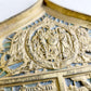 19th century RUSSIAN ORTHODOX BRONZE ENAMEL FOLDING TRAVELER ICON antique