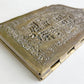 19th century RUSSIAN ORTHODOX BRONZE ENAMEL FOLDING TRAVELER ICON antique