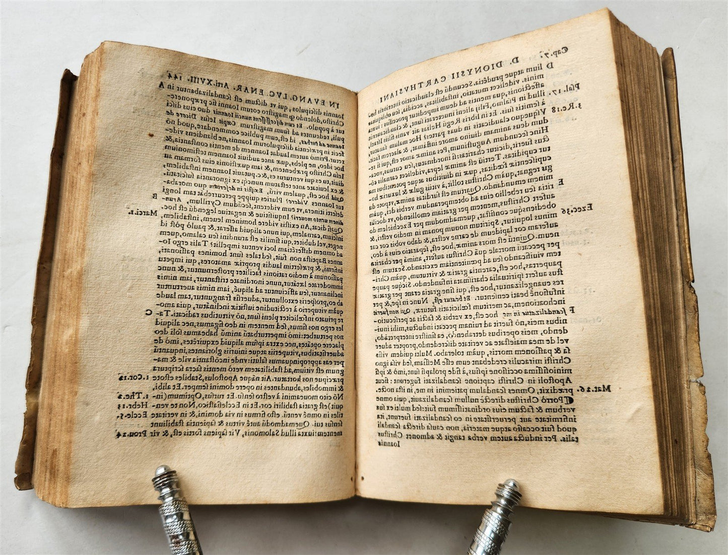 1545 BIBLE COMMENTARIES by Dionysius the Carthusian ANTIQUE vellum 16th CENTURY