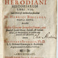 1694 ROMAN HISTORY Herodianou Historion Biblia ANTIQUE vellum 17th CENTURY