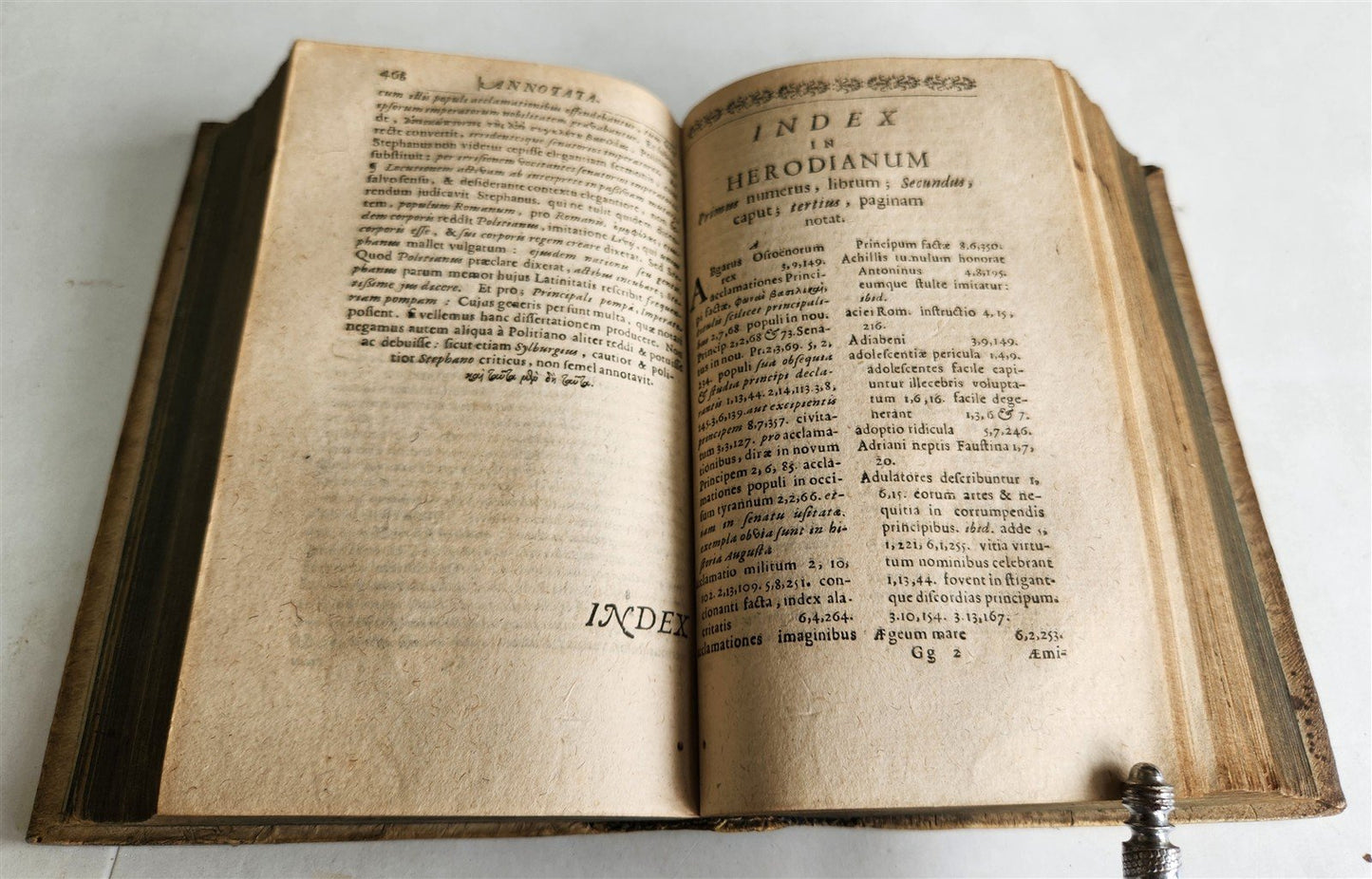 1694 ROMAN HISTORY Herodianou Historion Biblia ANTIQUE vellum 17th CENTURY