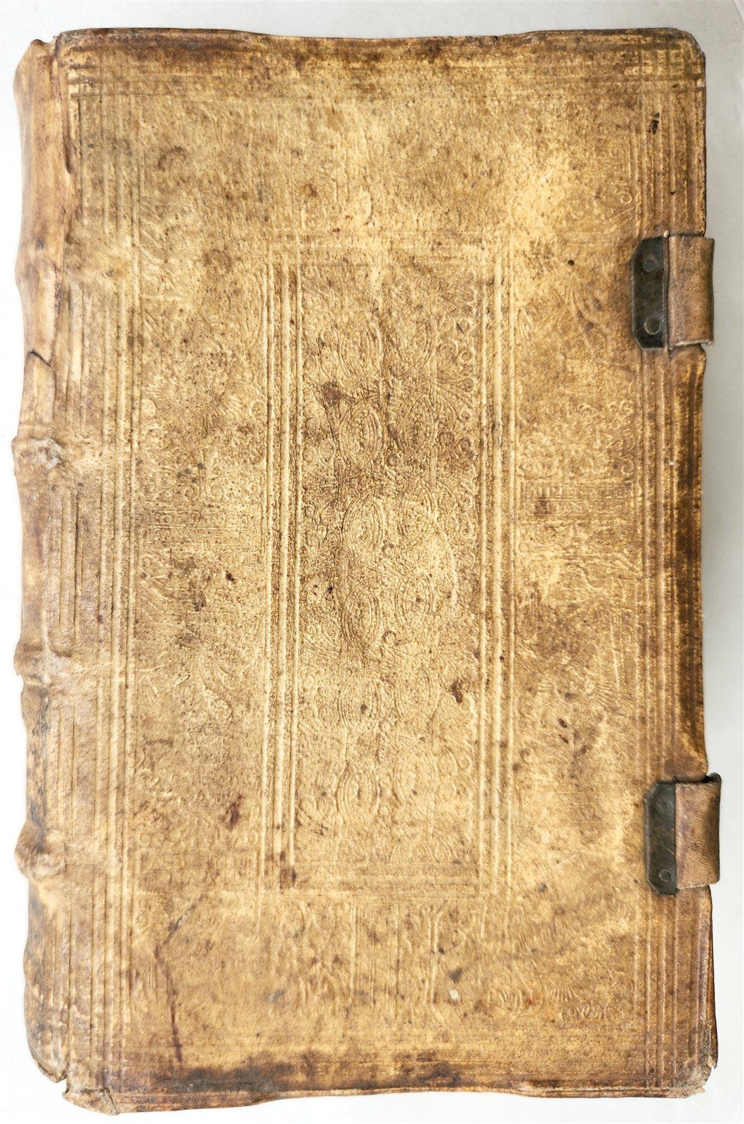 1593 THEOLOGY by Petrus Michaelis ANTIQUE PIGSKIN BINDING 16th CENTURY