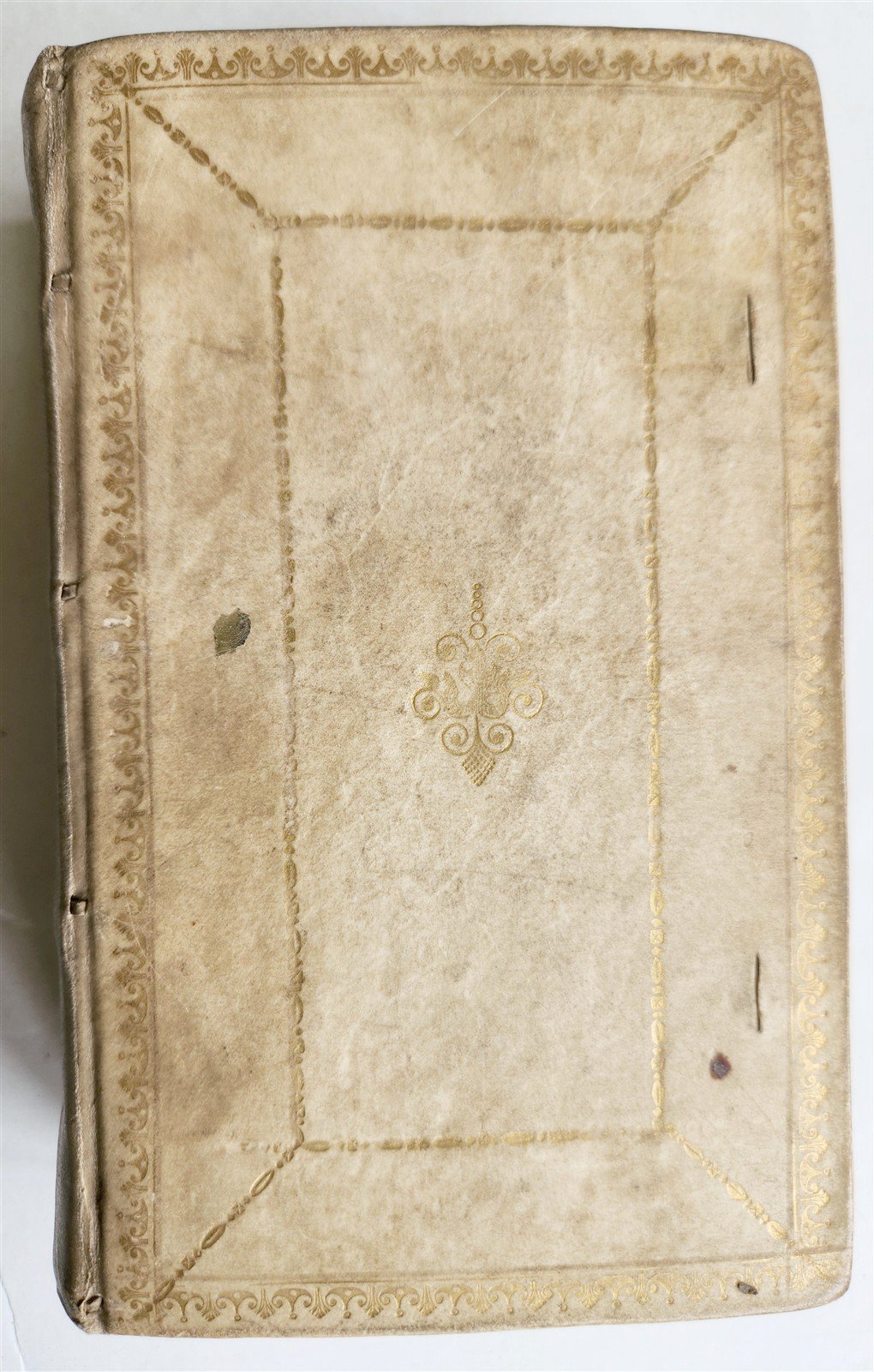 1696 HORACE POETRY w/ COMMENTARIES ANTIQUE VELLUM BINDING 17th CENTURY