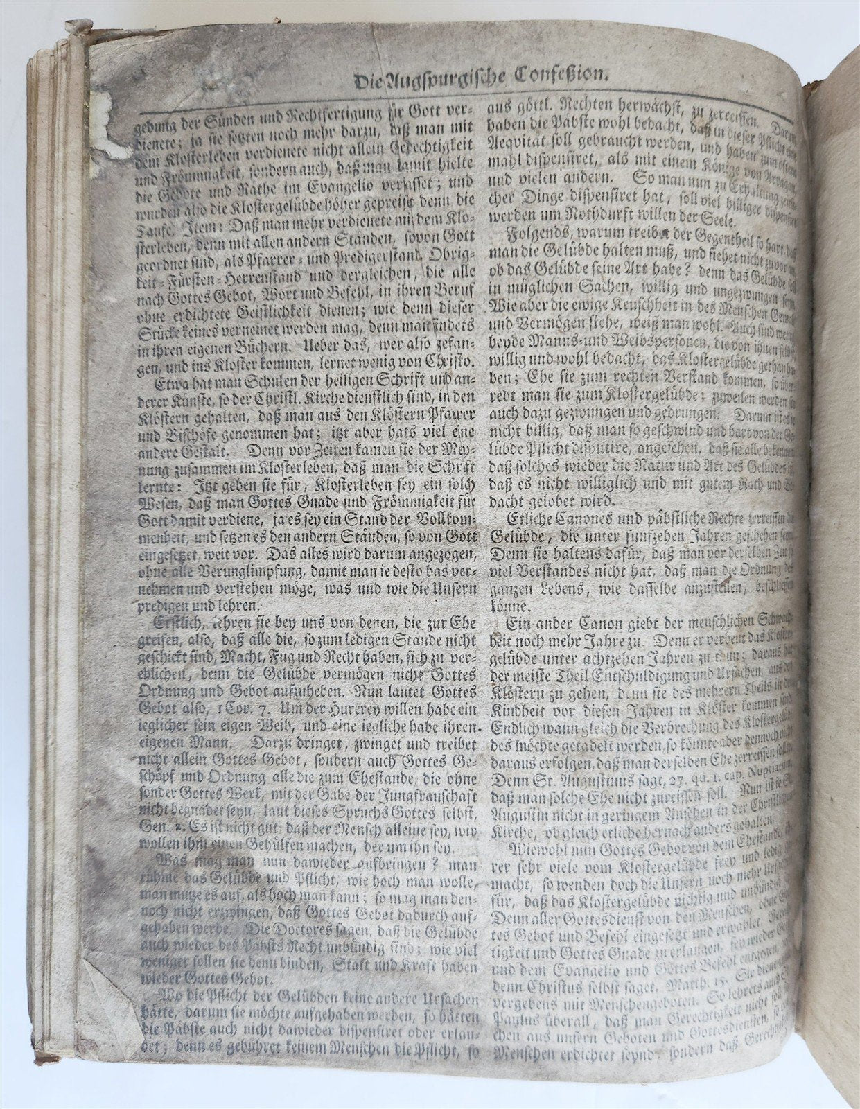 1744 BIBLE in GERMAN antique