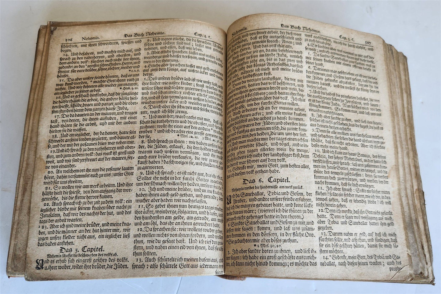 1744 BIBLE in GERMAN antique