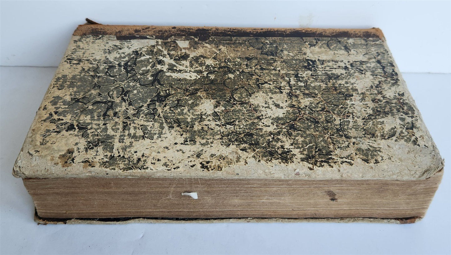 1847 BIBLE in GREEK & LATIN antique NEW TESTAMENT