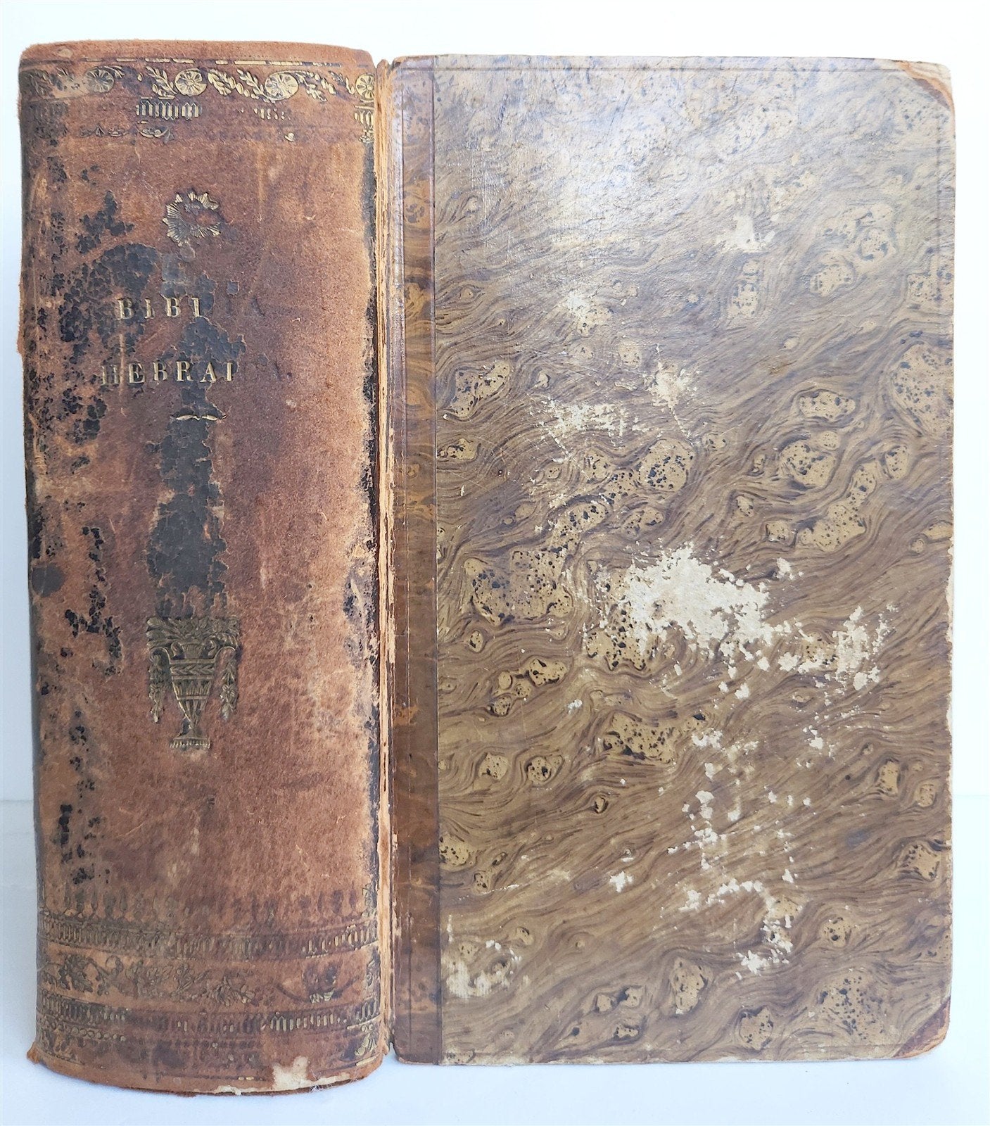 1822 BIBLE in HEBREW antique OLD TESTAMENT Biblia hebraica manualis