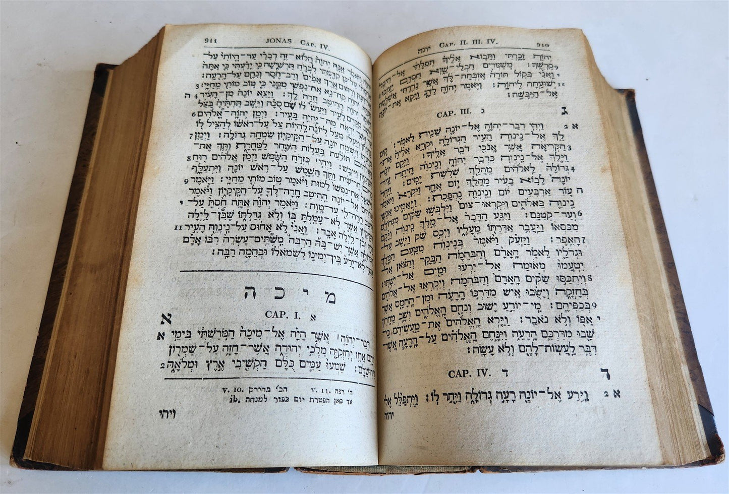 1822 BIBLE in HEBREW antique OLD TESTAMENT Biblia hebraica manualis