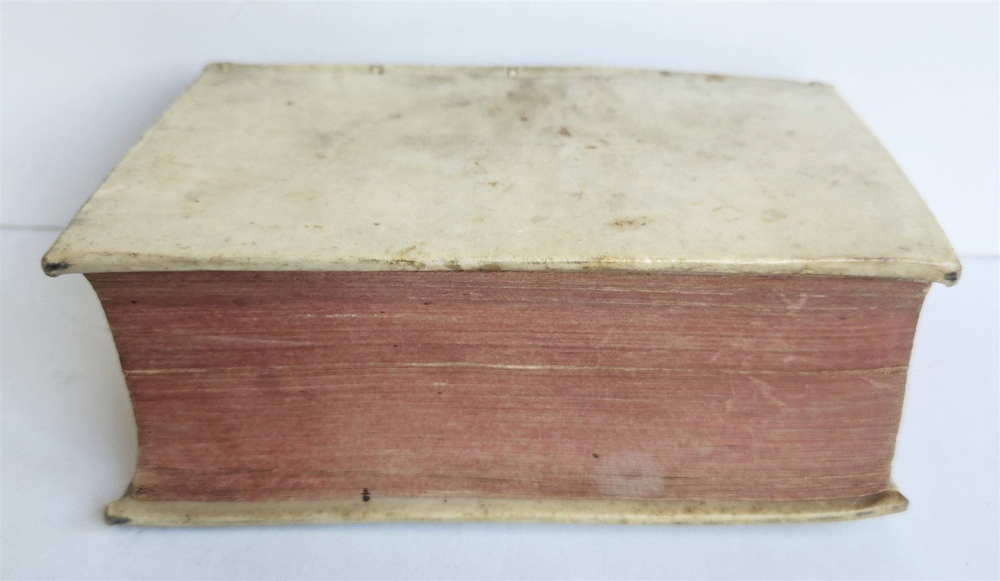 1757 BIBLE in GREEK antique OLD TESTAMENT Vetus testamentum graecum VELLUM BOUND