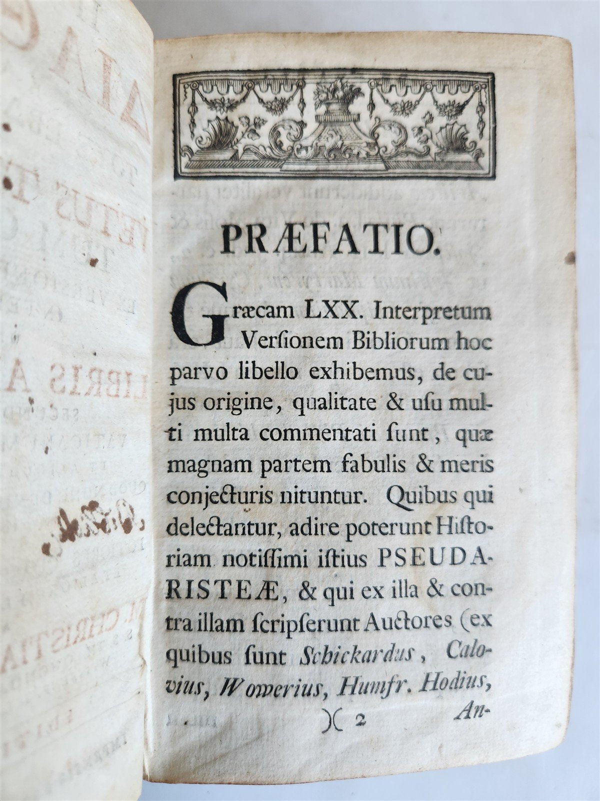 1757 BIBLE in GREEK antique OLD TESTAMENT Vetus testamentum graecum VELLUM BOUND