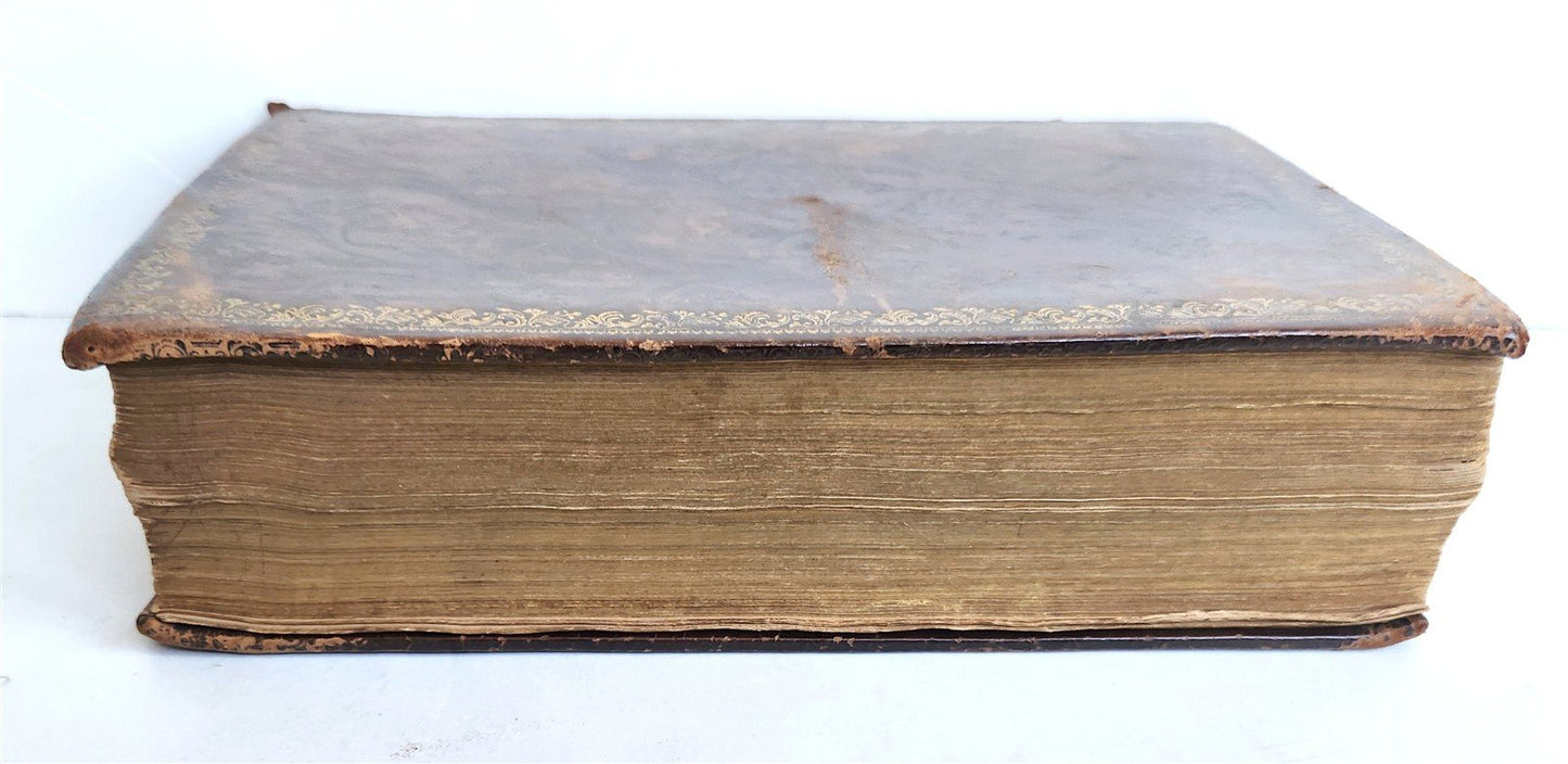 1767 BIBLE in GERMAN antique OLD & NEW TESTAMENT Canstein octavo M.LUTHER Bible