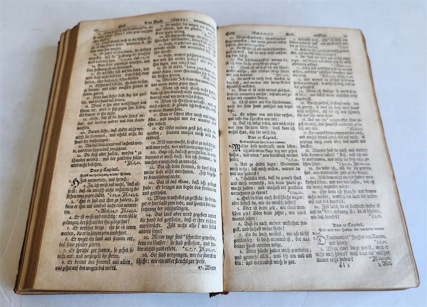1767 BIBLE in GERMAN antique OLD & NEW TESTAMENT Canstein octavo M.LUTHER Bible