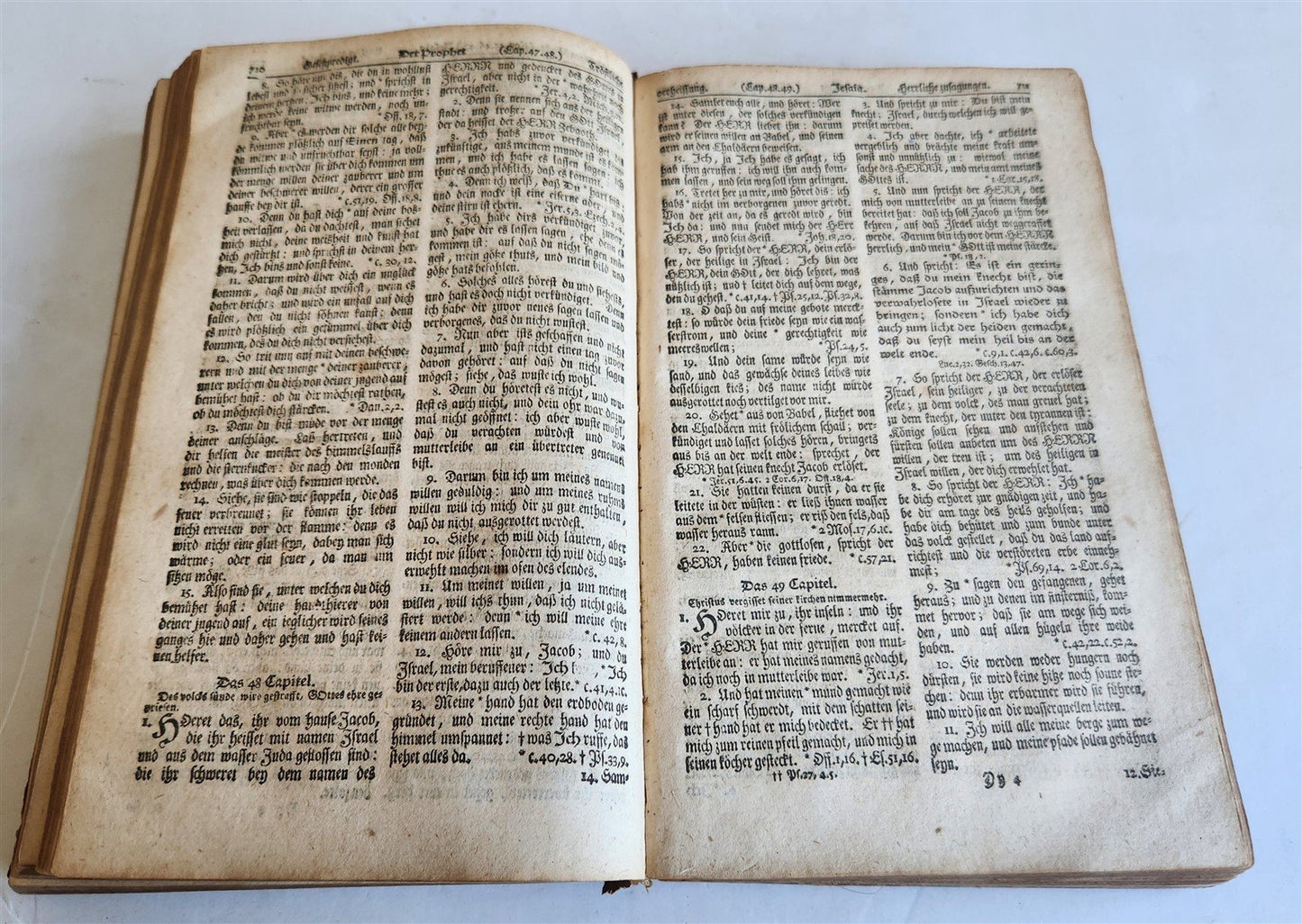 1767 BIBLE in GERMAN antique OLD & NEW TESTAMENT Canstein octavo M.LUTHER Bible
