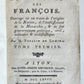 1768 Customs & manners of French people antique Moeurs et coutumes des Francois