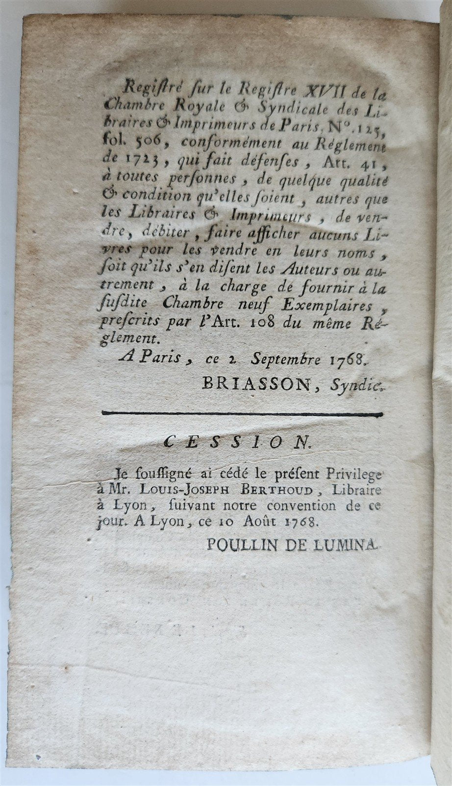 1768 Customs & manners of French people antique Moeurs et coutumes des Francois