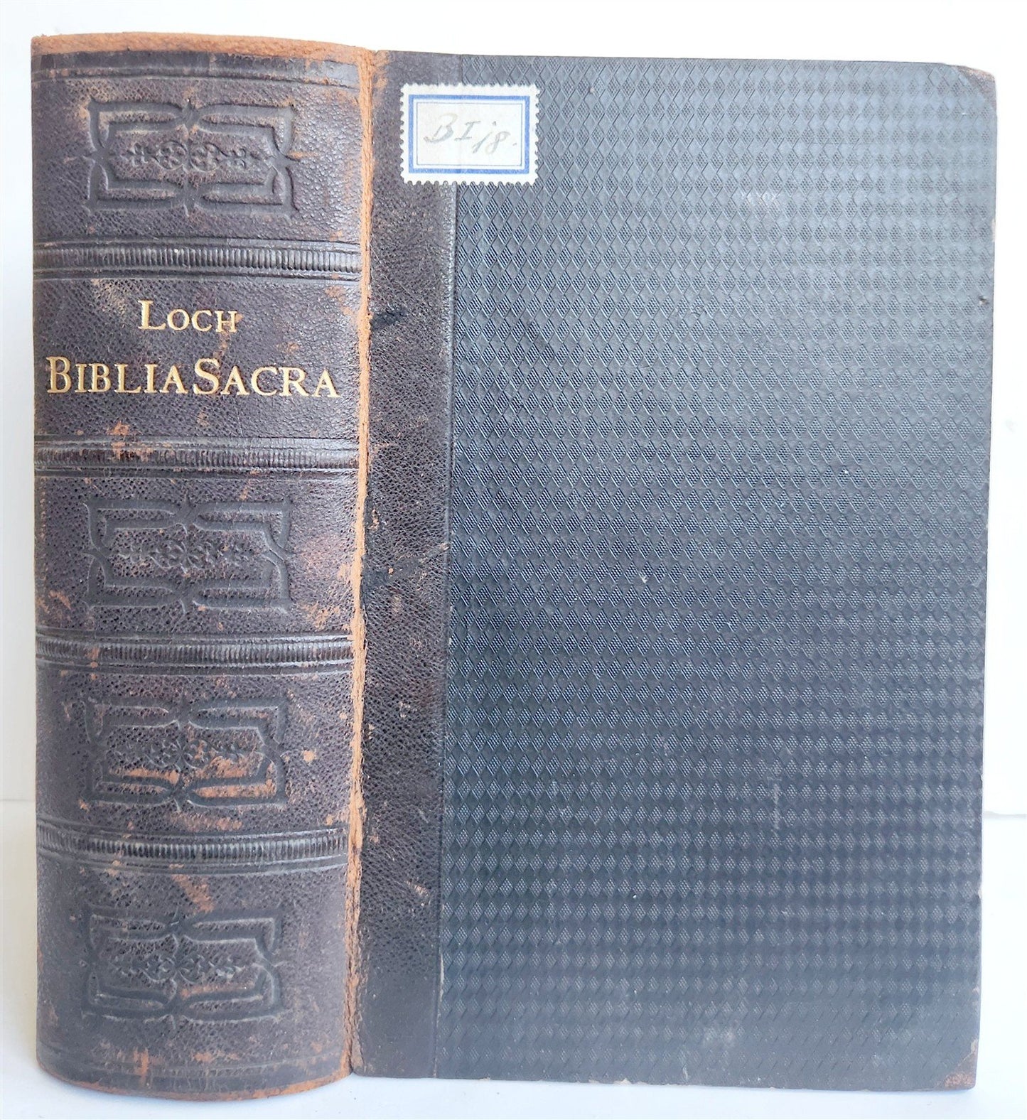 1883 BIBLE in LATIN antique OLD & NEW TESTAMENT Biblia sacra vulgatae editionis