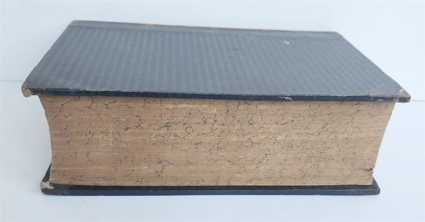 1883 BIBLE in LATIN antique OLD & NEW TESTAMENT Biblia sacra vulgatae editionis