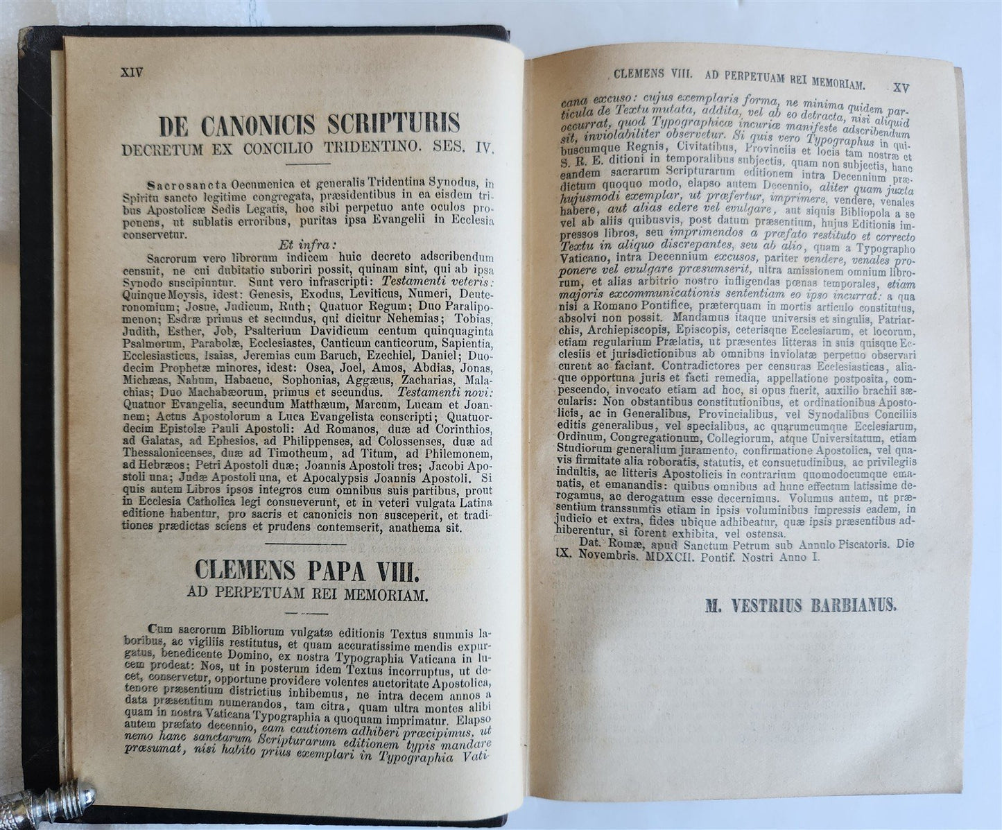 1883 BIBLE in LATIN antique OLD & NEW TESTAMENT Biblia sacra vulgatae editionis