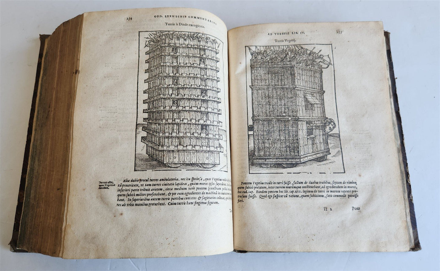 1607 ILLUSTRATED MILITARY TREATISE De re militari VEGETIUS antique RARE Plantin