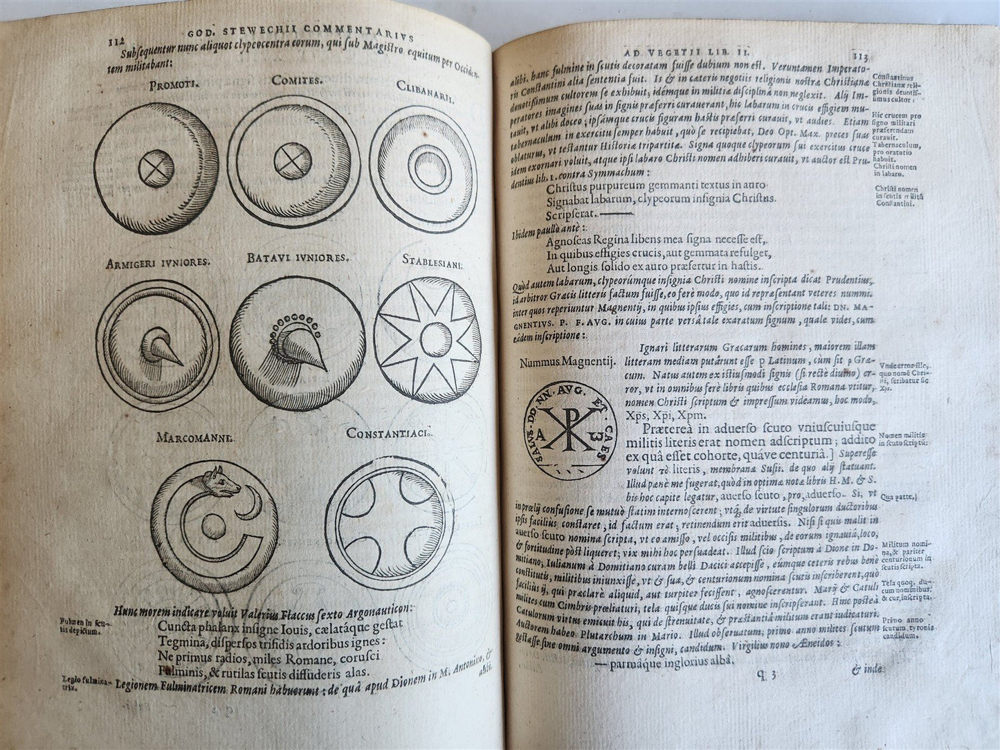 1607 ILLUSTRATED MILITARY TREATISE De re militari VEGETIUS antique RARE Plantin