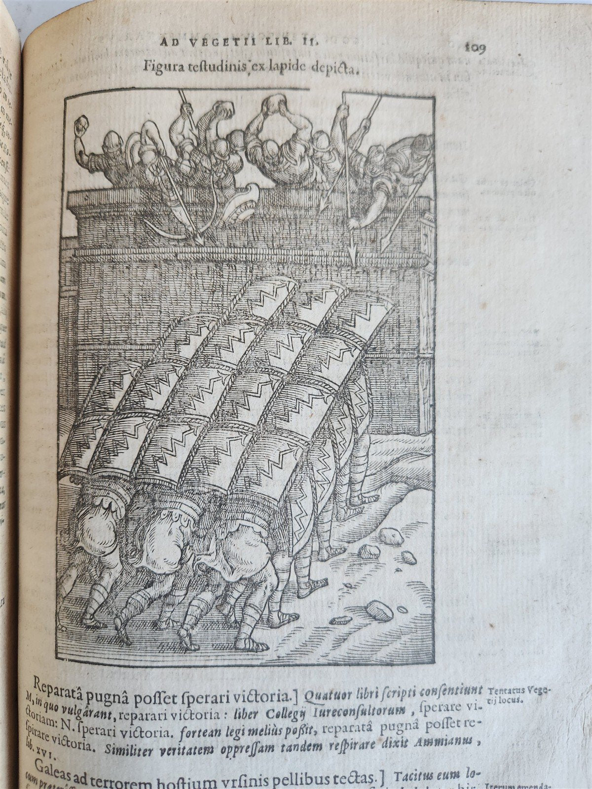 1607 ILLUSTRATED MILITARY TREATISE De re militari VEGETIUS antique RARE Plantin