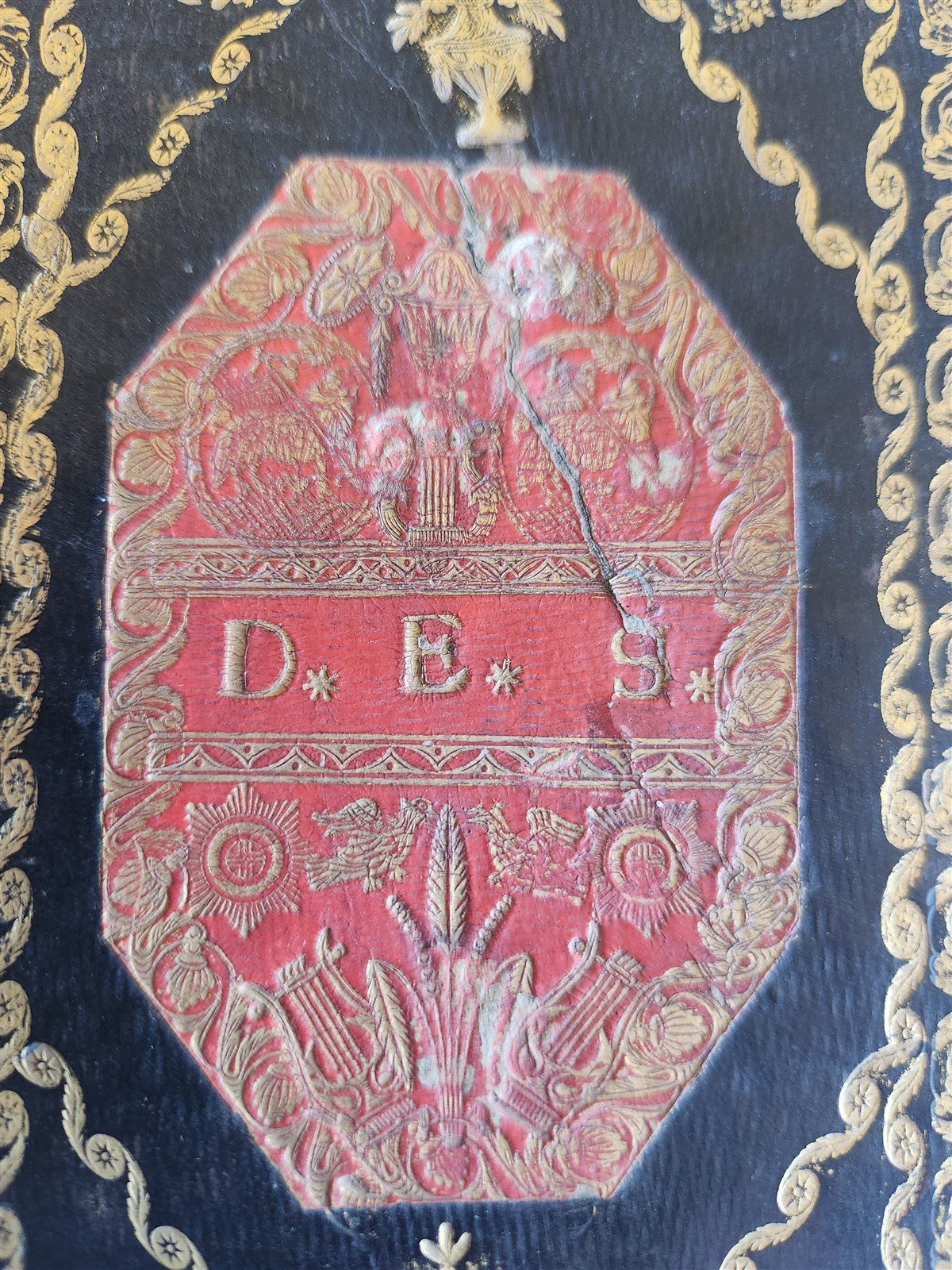 1800 HYMNAL & PRAYER BOOK in GERMAN antique DECORATIVE BINDING