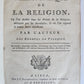 1773 Philosophical Dictionary of Religion in French antique