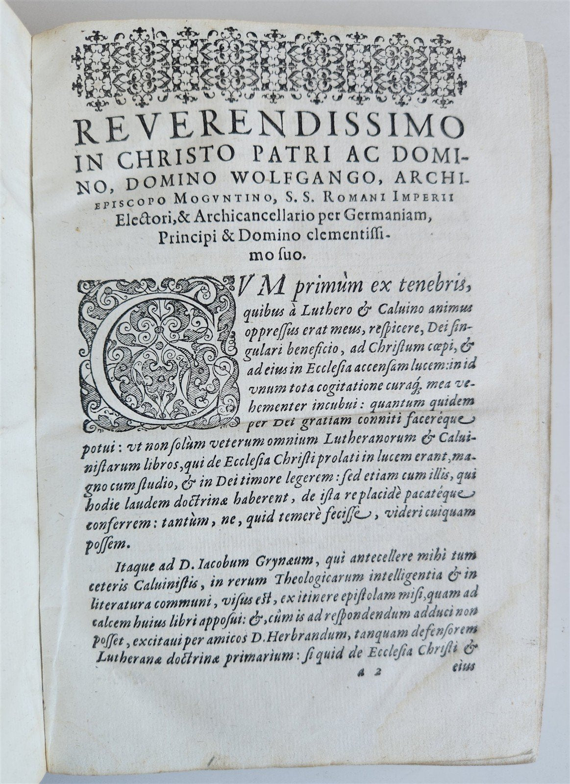 1589 THEOLOGY by Johann Pistorius antique 16th CENTURY